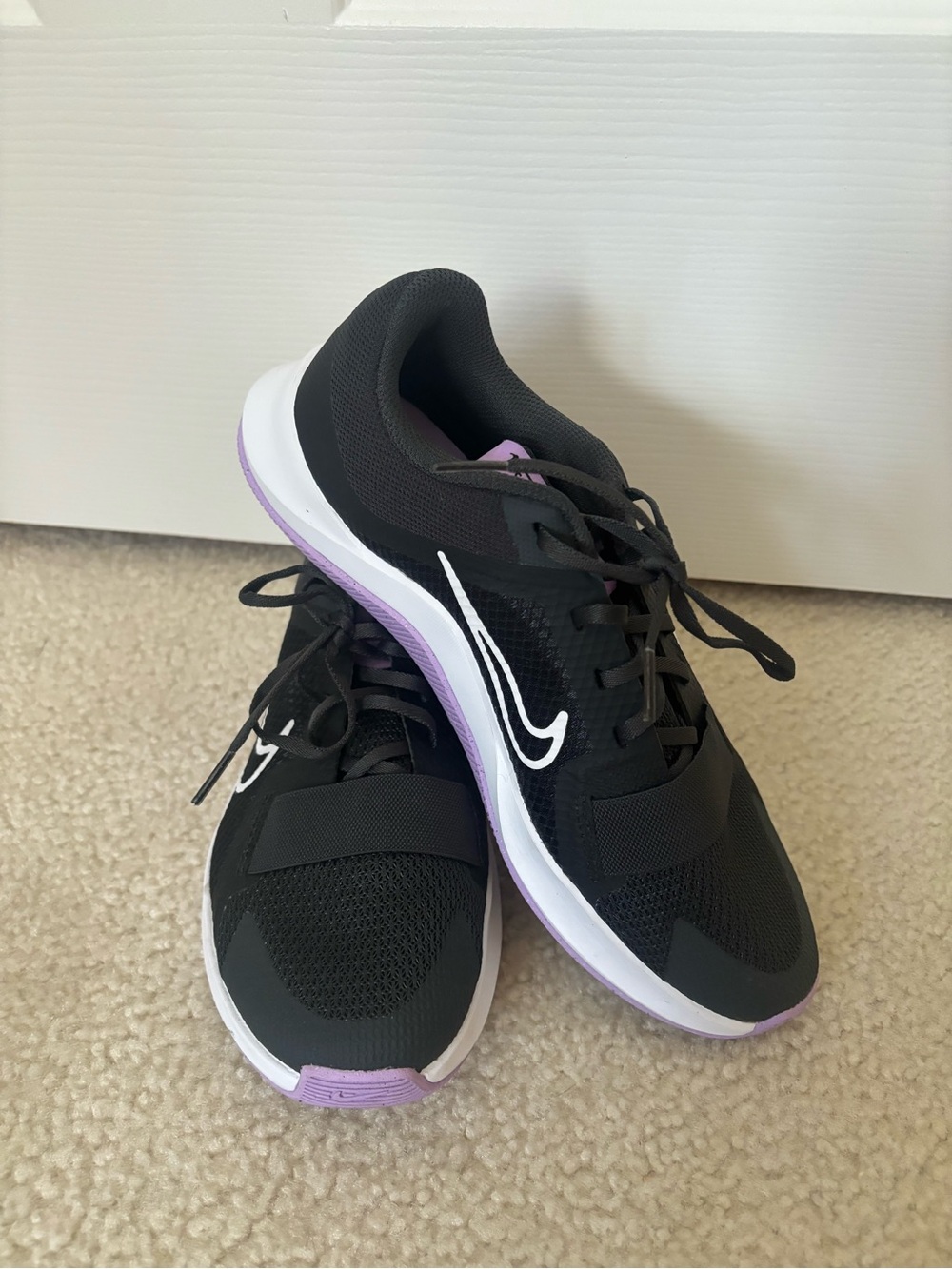 Nike MC Trainer 2 Workout Women's Shoes DM0824-005 Black White Purple Size 8